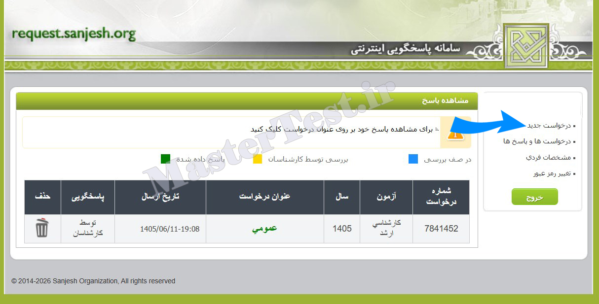 اعتراض به نتایج کنکور ارشد ۱۴۰۵